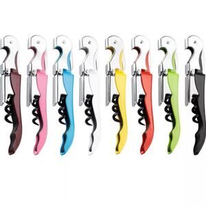 NEW blue multifunction stainless steel wine cork screw bottle opener key 194
